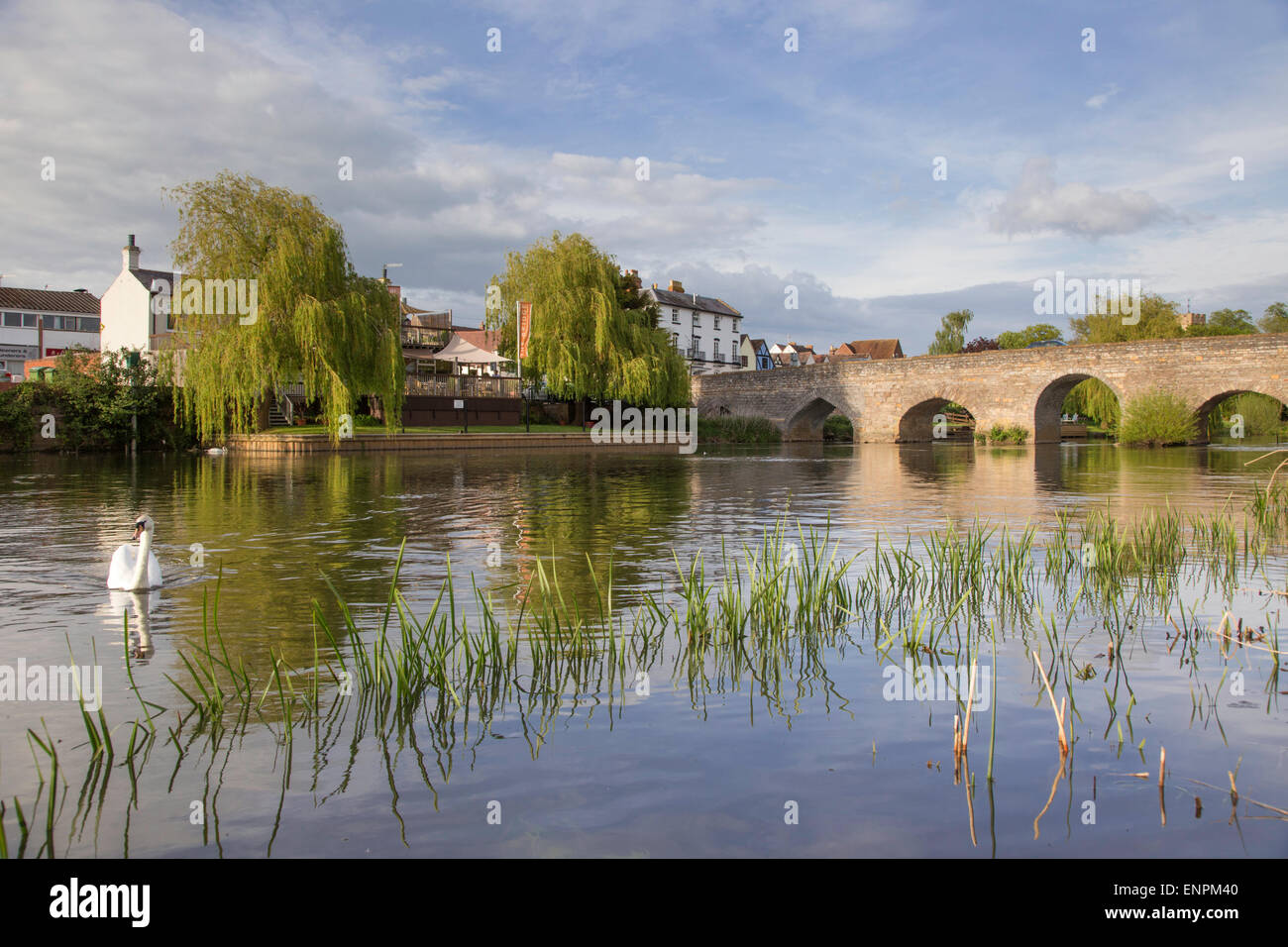 Late afternoon reflections at Bidford on Avon, Warwickshire, England