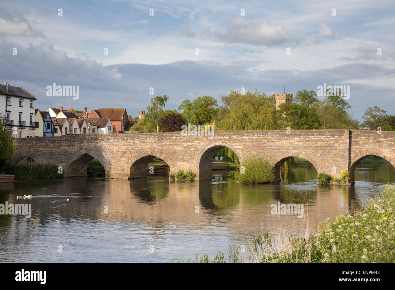 Late afternoon reflections at Bidford on Avon, Warwickshire, England
