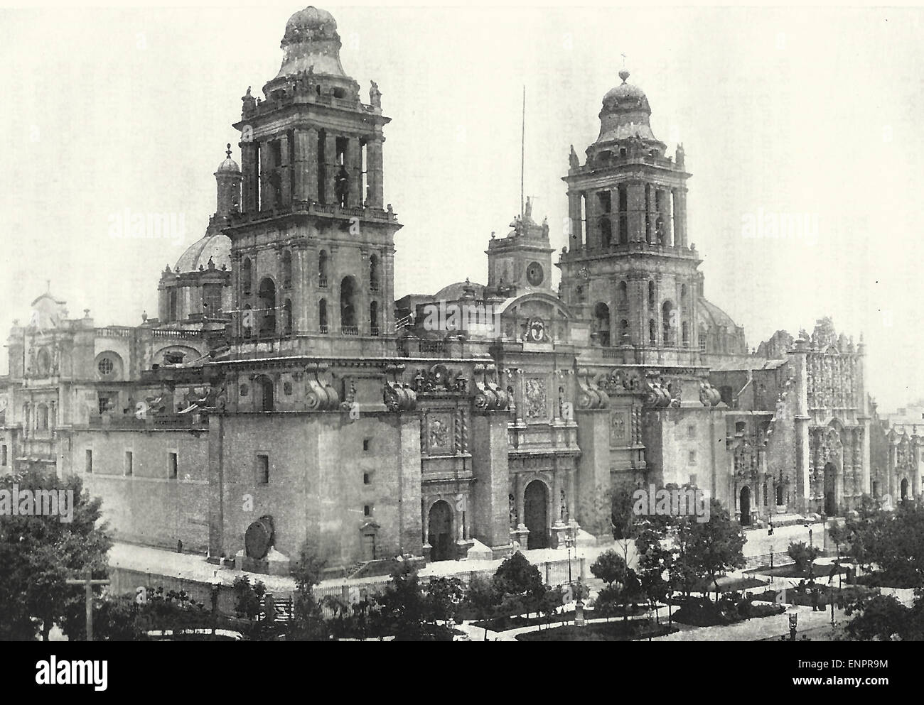 Cathedral of Mexico, circa 1900 Stock Photo Alamy