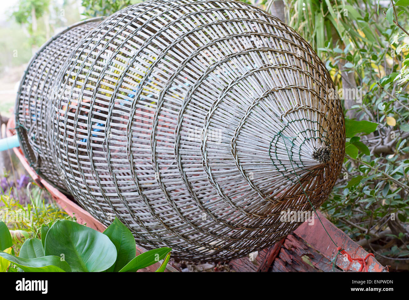 Bamboo fishing traps hi-res stock photography and images - Alamy