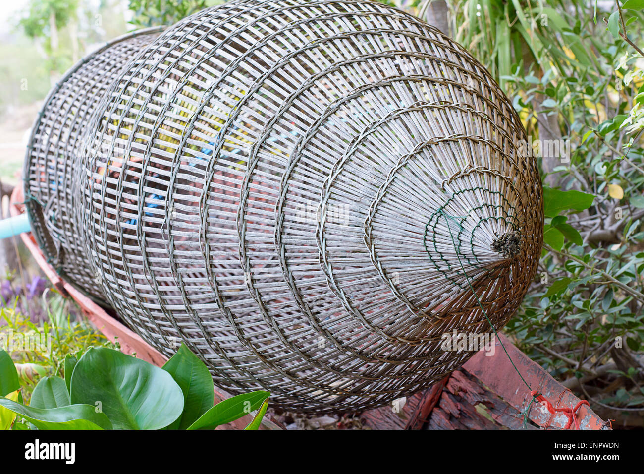 Thailand Bamboo Fishing Trap Stock Photo - Download Image Now