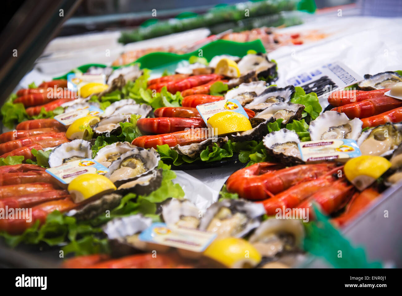 Seafood on the Sydney Fish Market Stock Photo Alamy