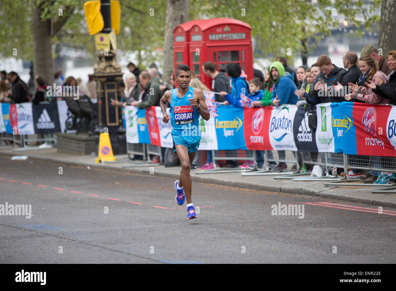 Anuradha Indrajith Cooray (born March 24, 1978) is a Sri Lankan marathon runner, placed 14th in Virgin London Marathon 2015 Stock Photo