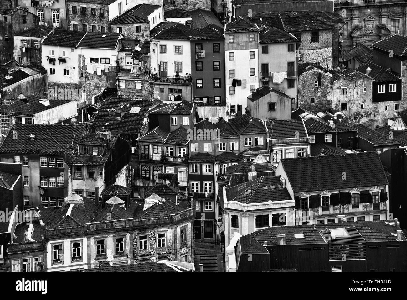 Ribeira - old town of Porto, Portugal Stock Photo