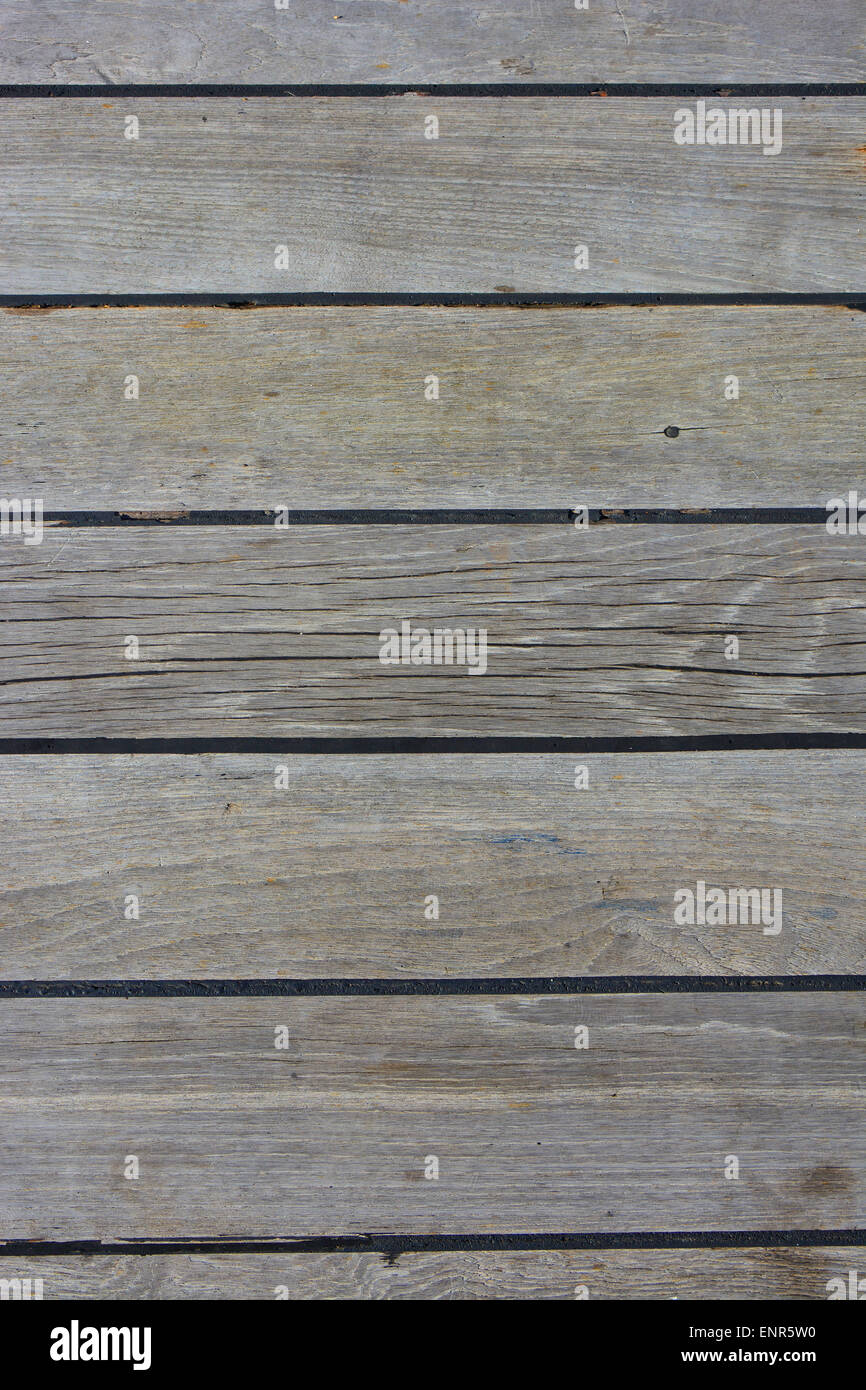 A Boat Deck S Old Grunge Weathered And Faded Wood Floor