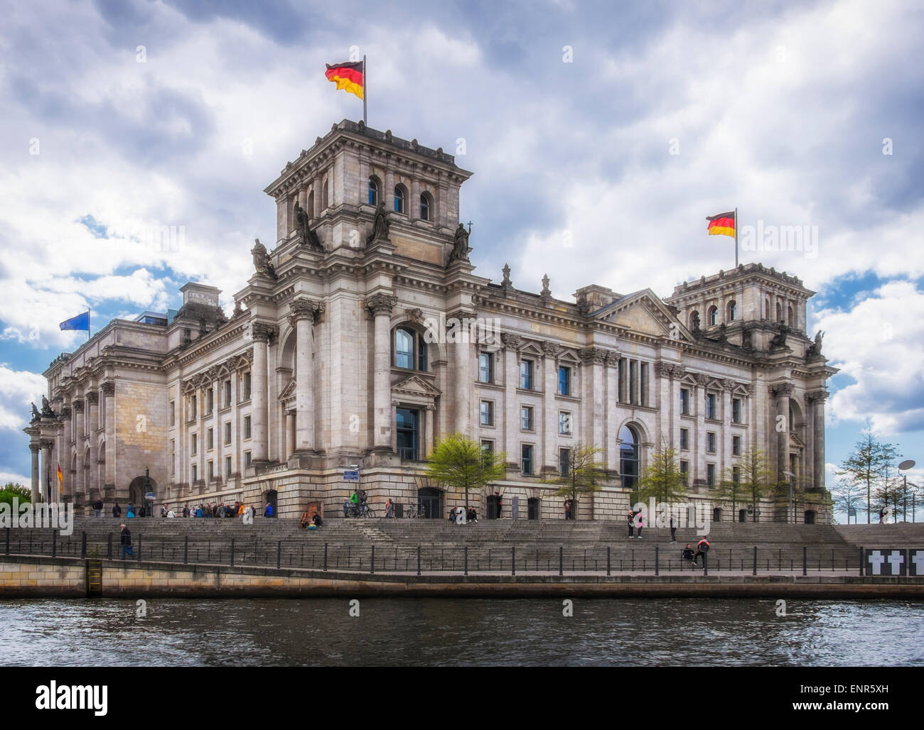 Berlin Reichstag exterior, Bundestag, German Government Parliament building  next to the river Spree in the Capital City, Germany Stock Photo - Alamy
