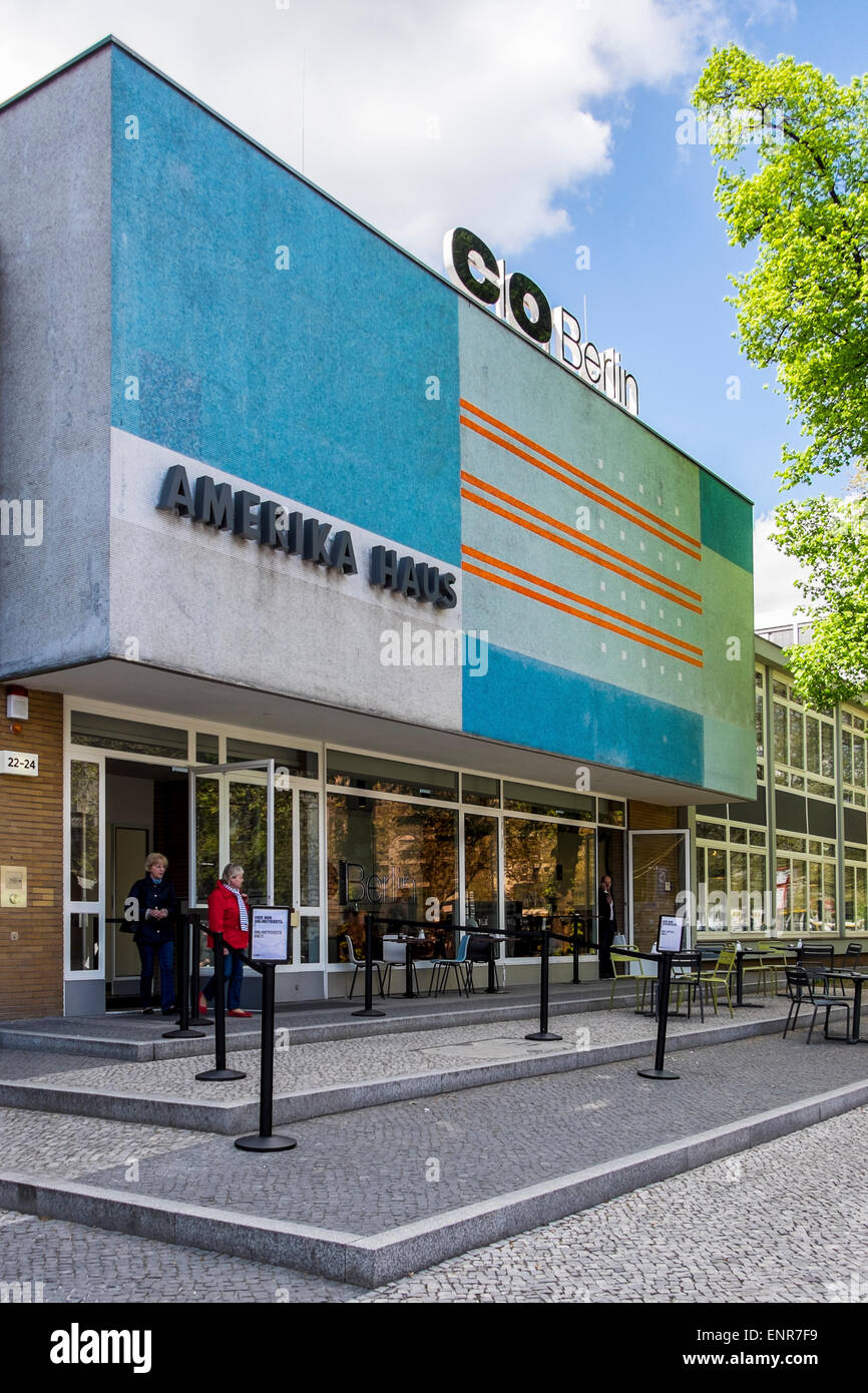 C/O Berlin modern Photographic and art gallery exterior in Amerika Haus, Berlin Stock Photo