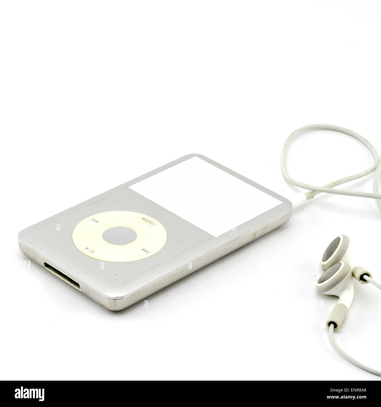 mp3 player isolated on white background Stock Photo - Alamy