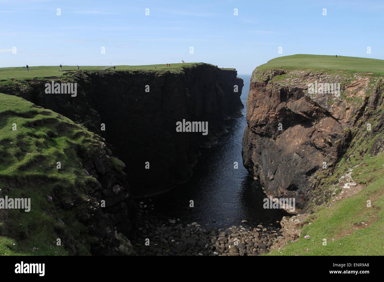 Calder's Geo Eshaness Northmavine Shetland Scotland  June 2014 Stock Photo
