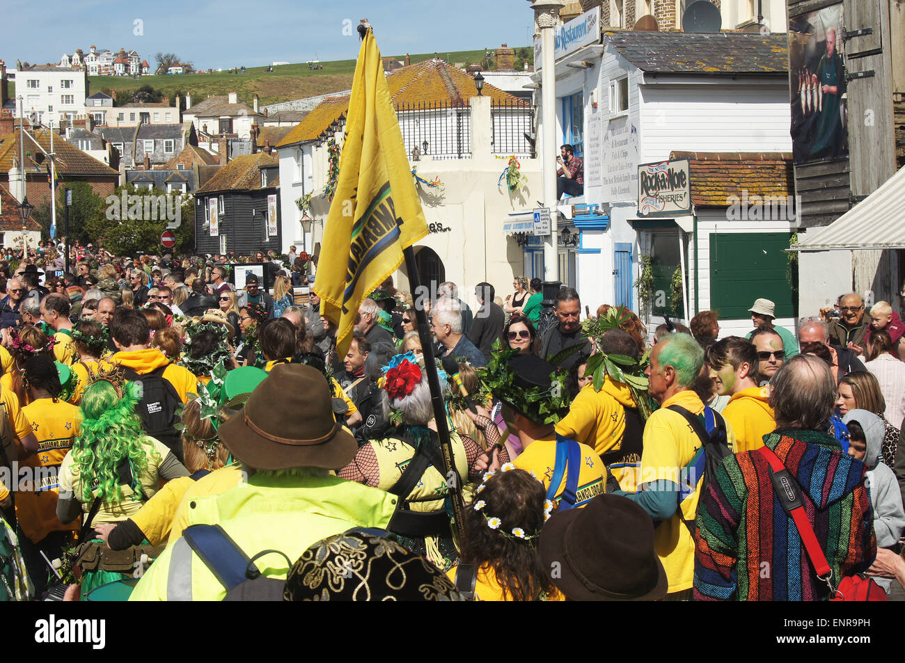 Jack the Green Festival in Hastings, UK Stock Photo