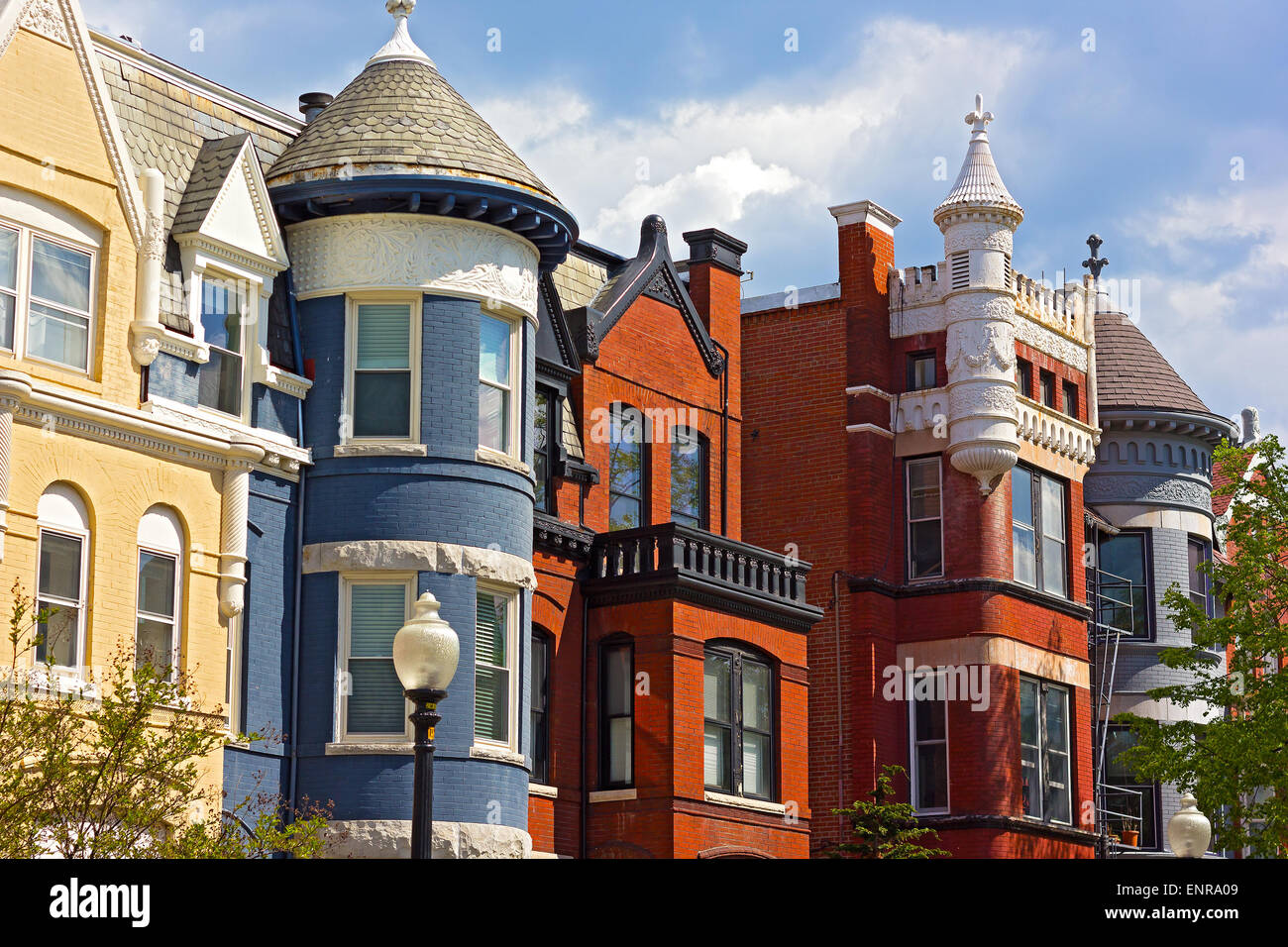 Historic residential architecture of Washington DC Stock Photo Alamy