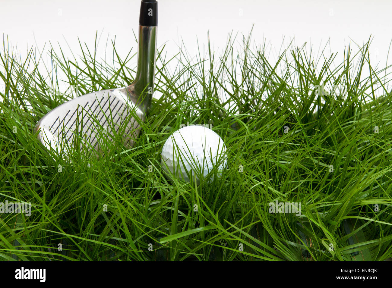 golf ball in the rough Stock Photo Alamy