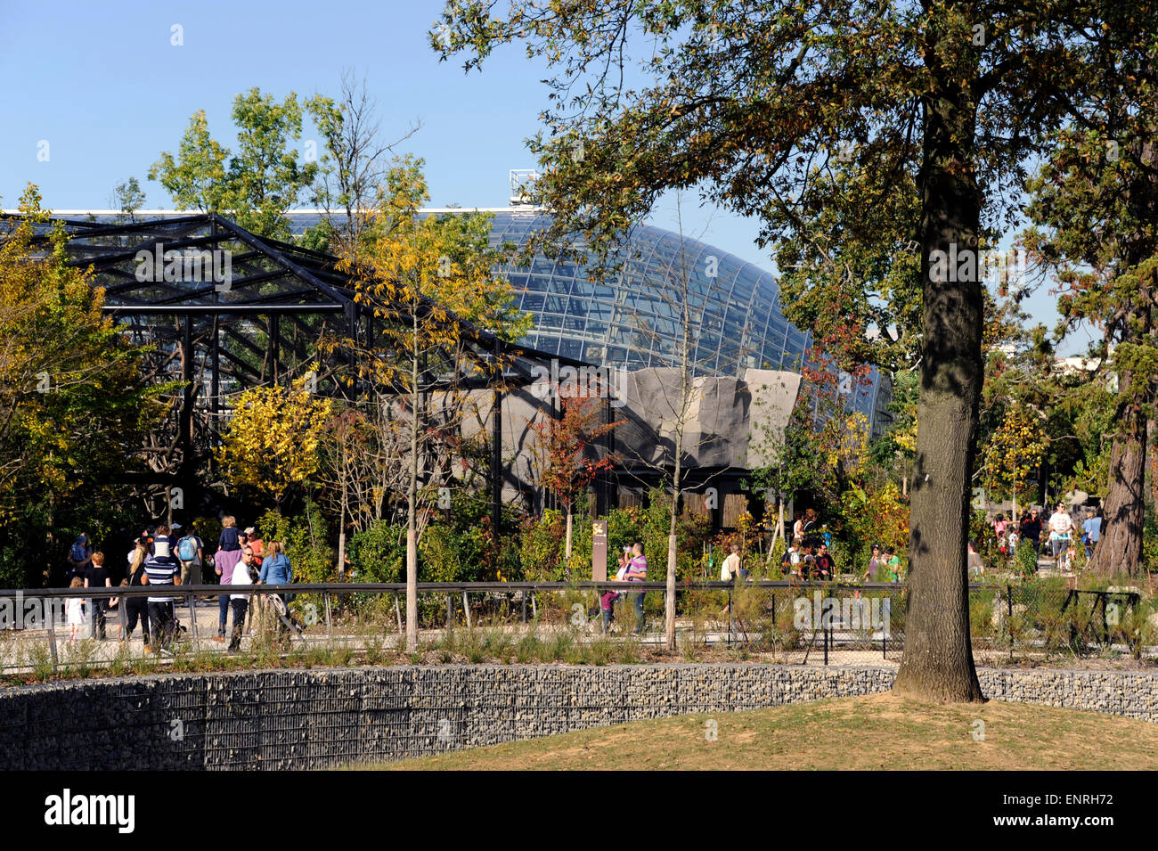 Large greenhouse,Zoo de Vincennes,zoological park of Paris,France Stock