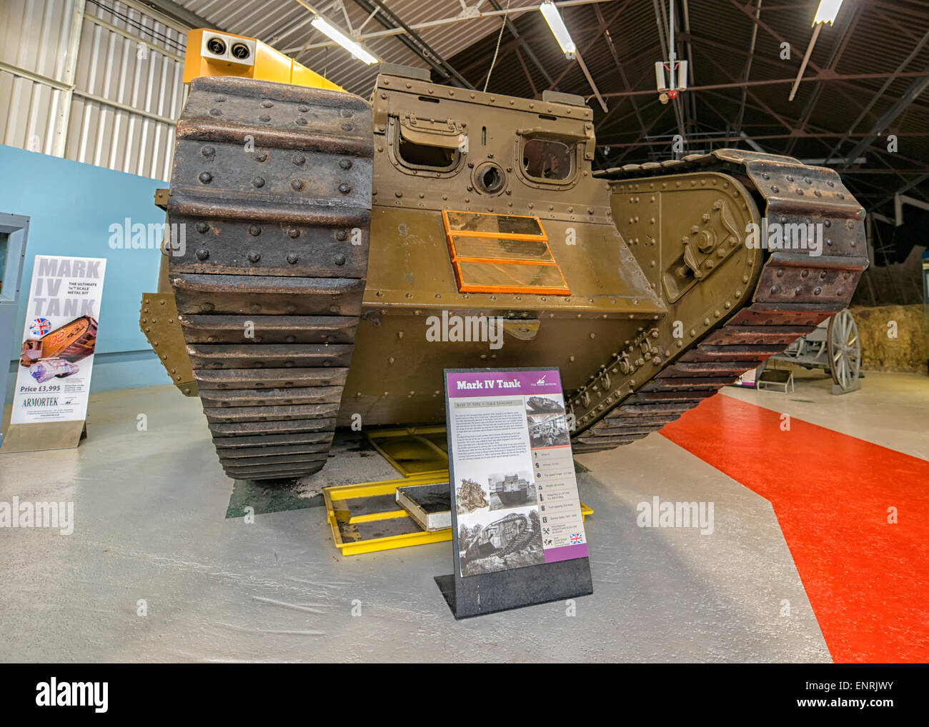 Mark IV Tank at Tank Museum in Bovington, UK Stock Photo