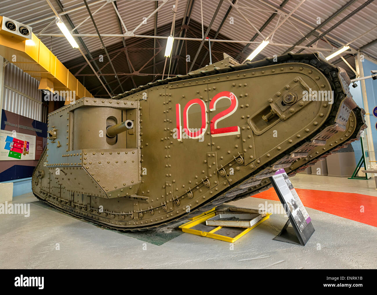 Mark IV Tank at Tank Museum in Bovington, UK Stock Photo
