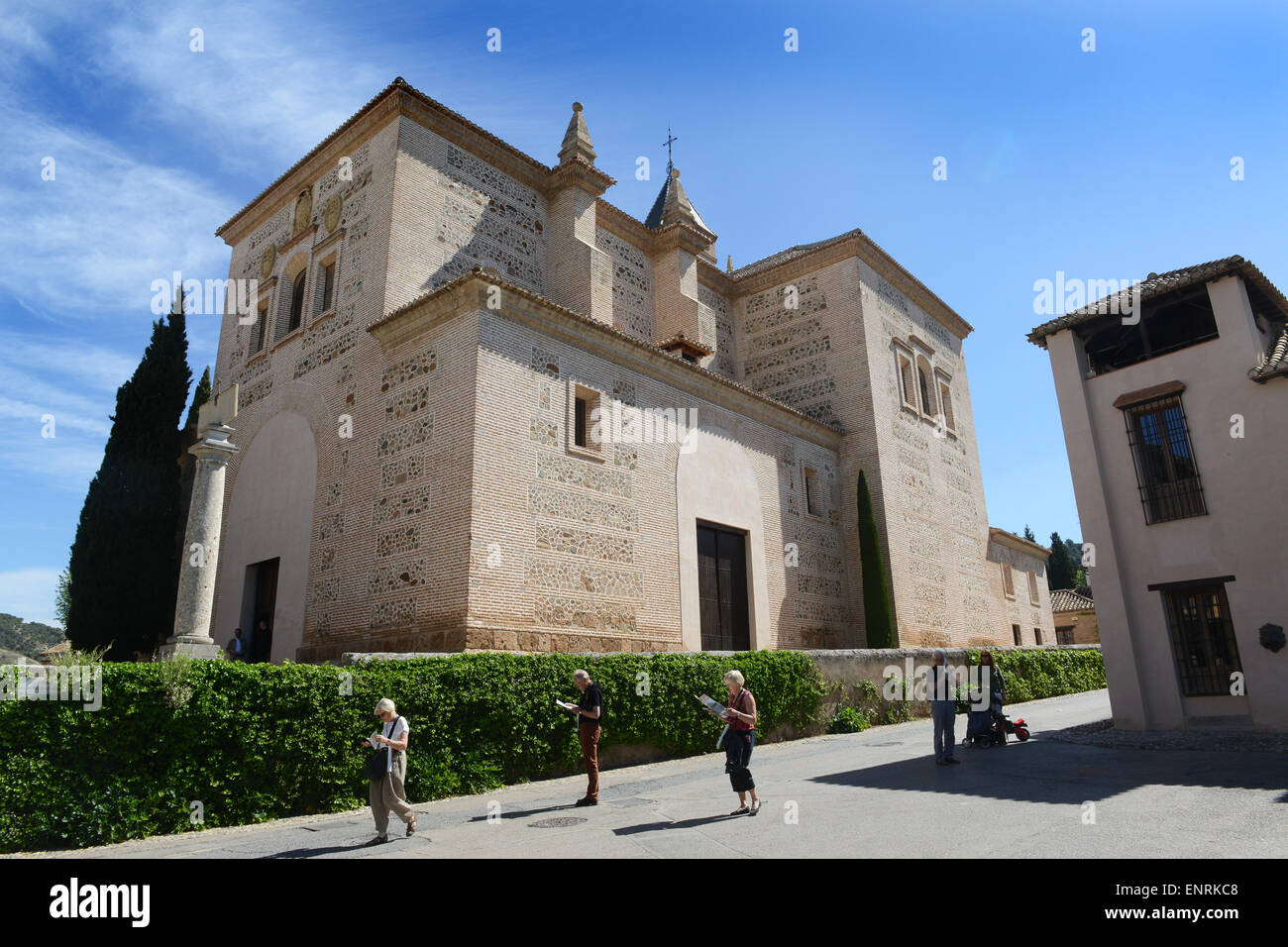 Church of Santa Maria de la Alhambra Granada Andalusia Spain Stock Photo