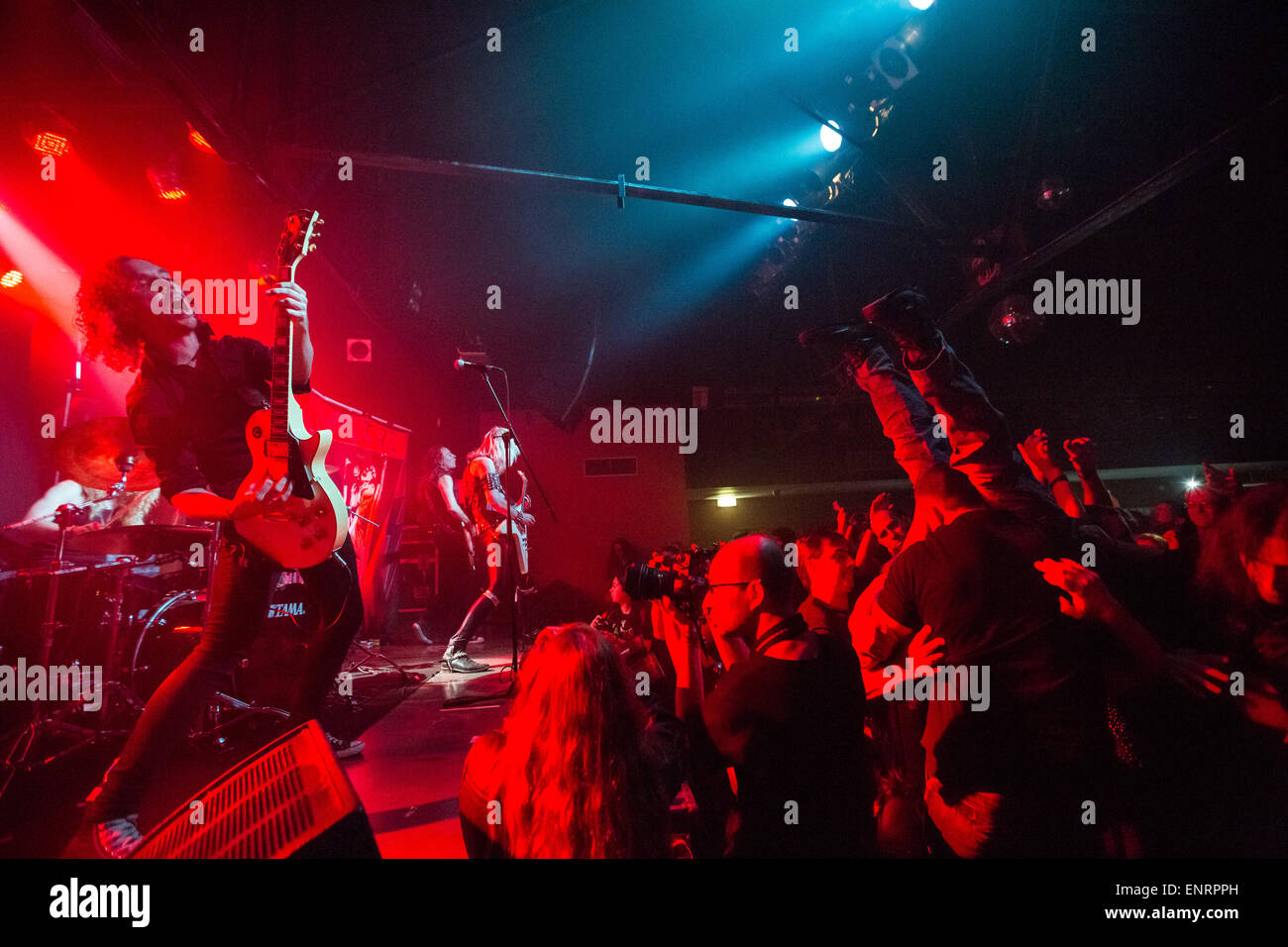 Enforcer performing live on stage at Paradise Garage  Featuring: Olof Wikstrand,Joseph Tholl Where: Lisbon, Portugal When: 01 Nov 2014 Credit: Rui M Leal/WENN.com Stock Photo