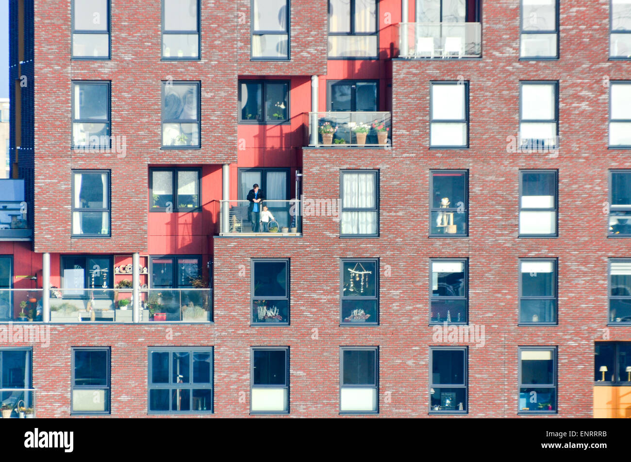 Town of Maassluis seen from a cargo vessel passing in the Nieuwe Waterweg Stock Photo Alamy