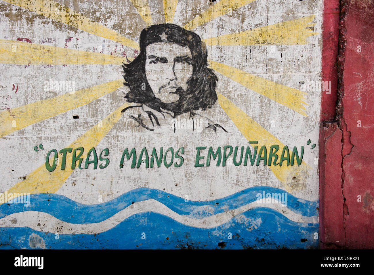 Street art of revolutionary Che Guevara, Regla, Cuba Stock Photo