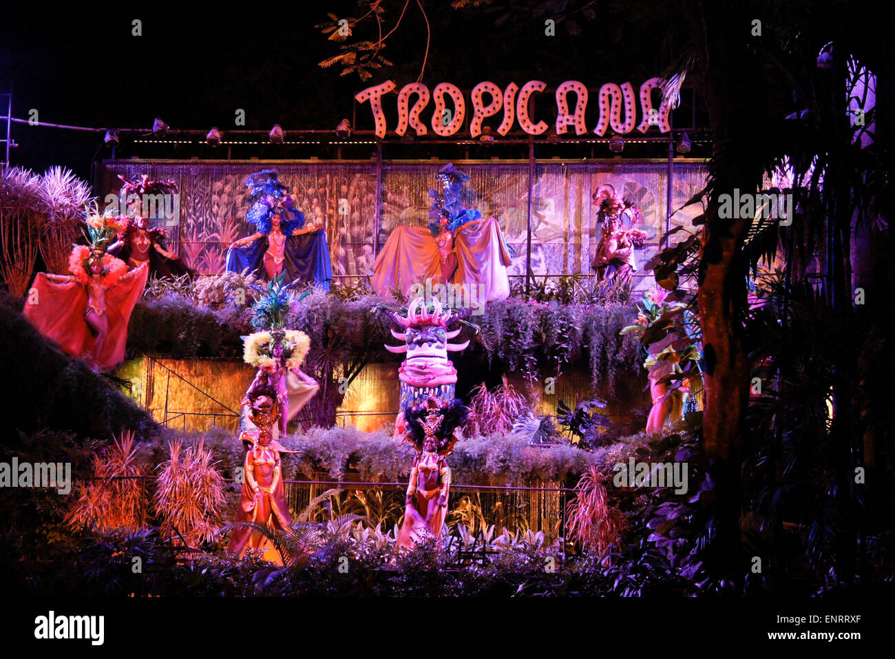 Performance at the Tropicana Club Havana, Cuba Stock Photo