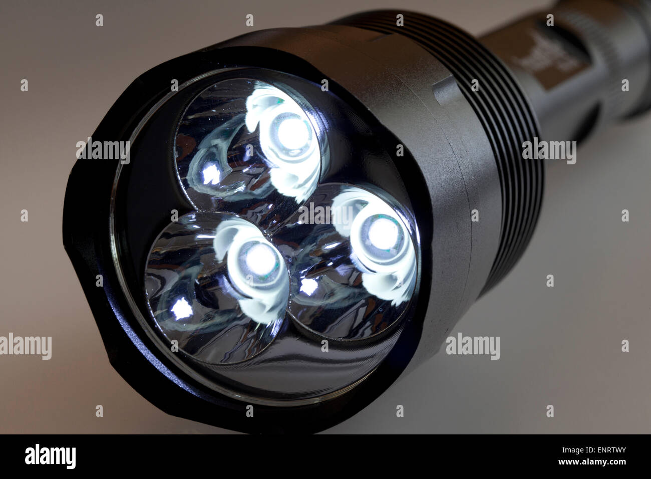 LED flashlight Stock Photo