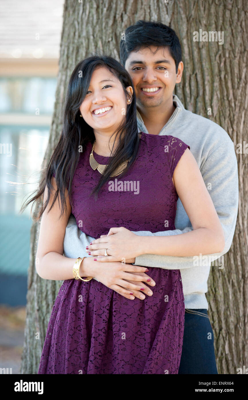 Young Happy Indian Couple Stock Photo - Alamy