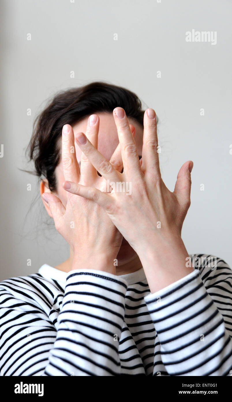 Woman no face quirky hi-res stock photography and images - Alamy