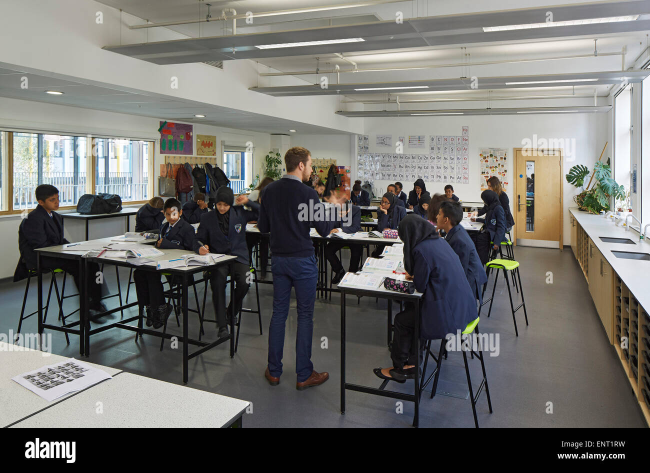Classroom during lesson. Regent High School, London, United Kingdom
