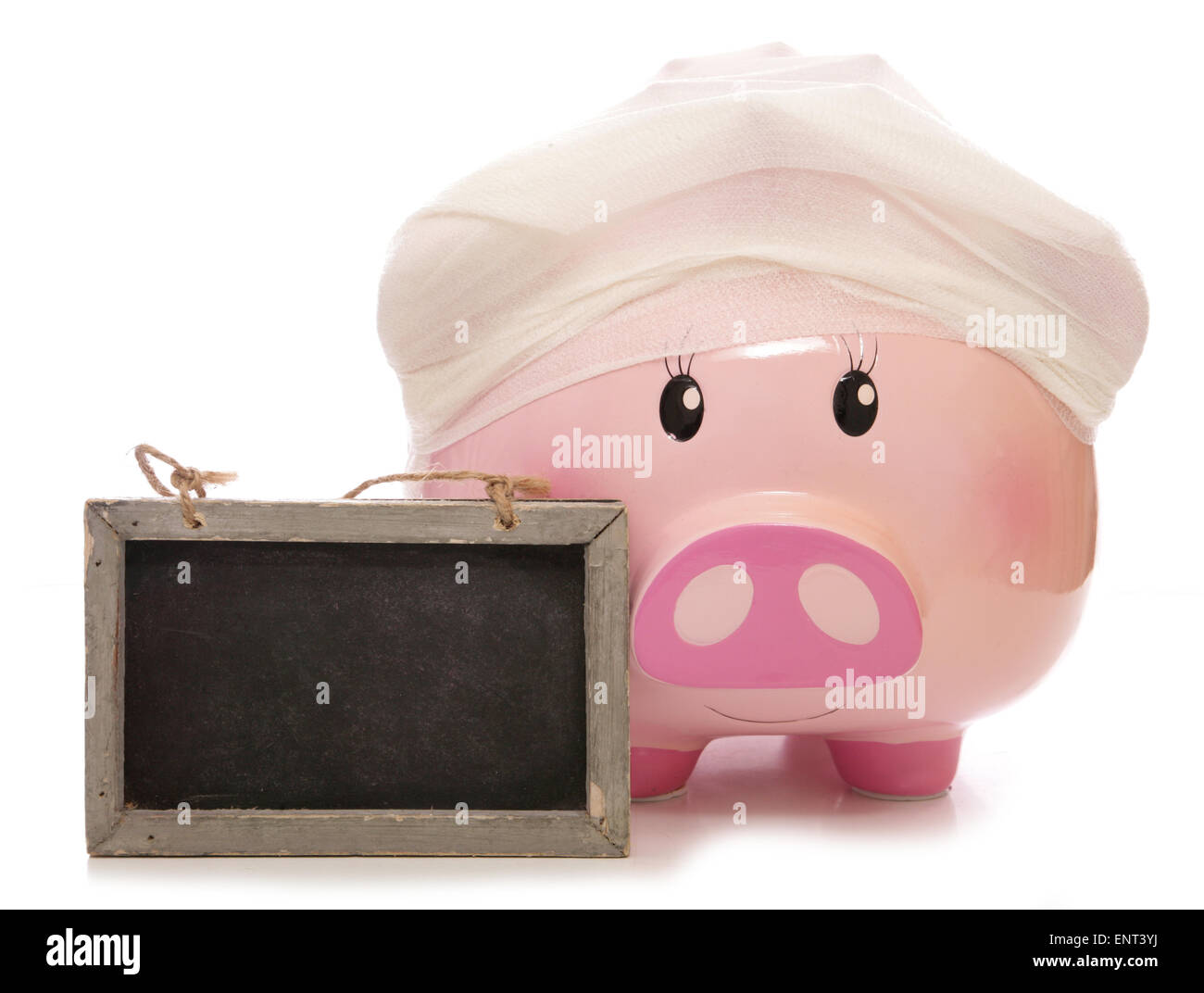 cost of health insurance piggy bank cutout Stock Photo