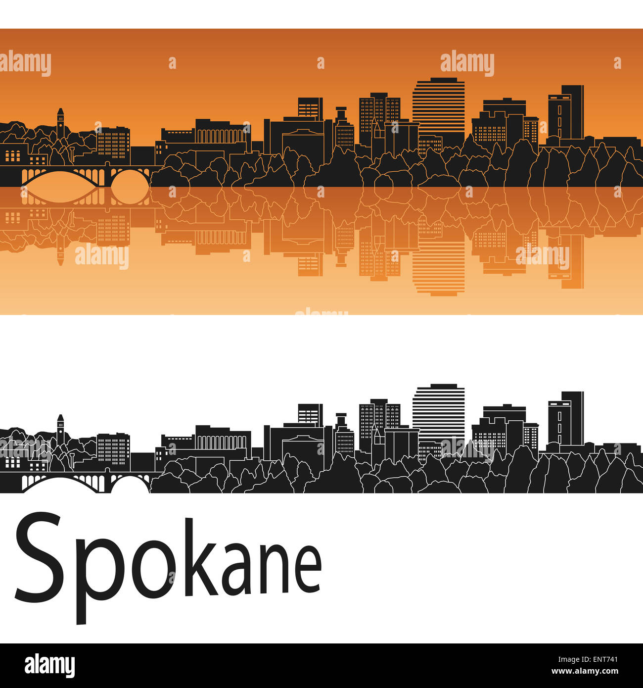 Spokane silhouette hi-res stock photography and images - Alamy