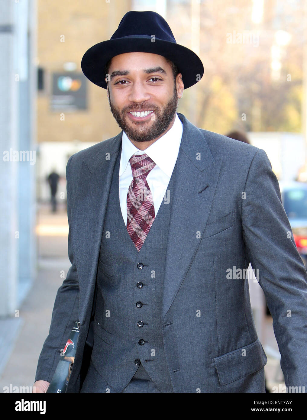 Samuel Anderson outside ITV Studios Featuring Samuel Anderson Where