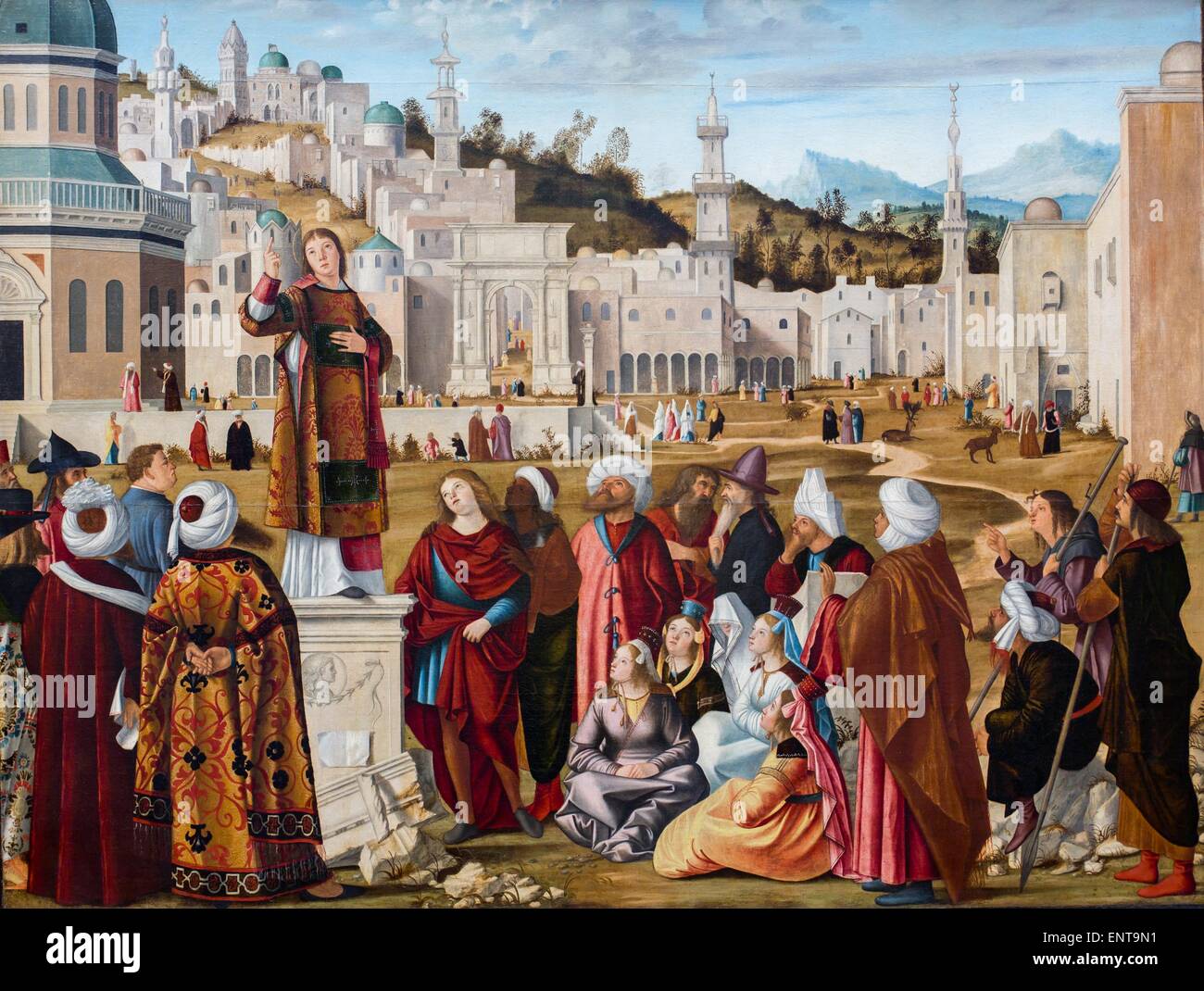 The prediction of Saint Stephen in Jerusalem 26/09/2013 - 16th century Collection Stock Photo