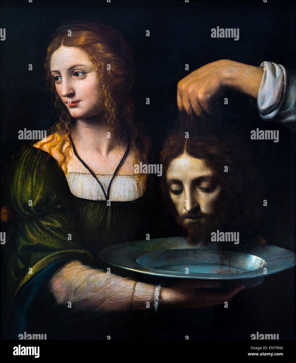 Salome receiving the head of Saint John the Baptist 26/09/2013 - 16th century Collection Stock Photo