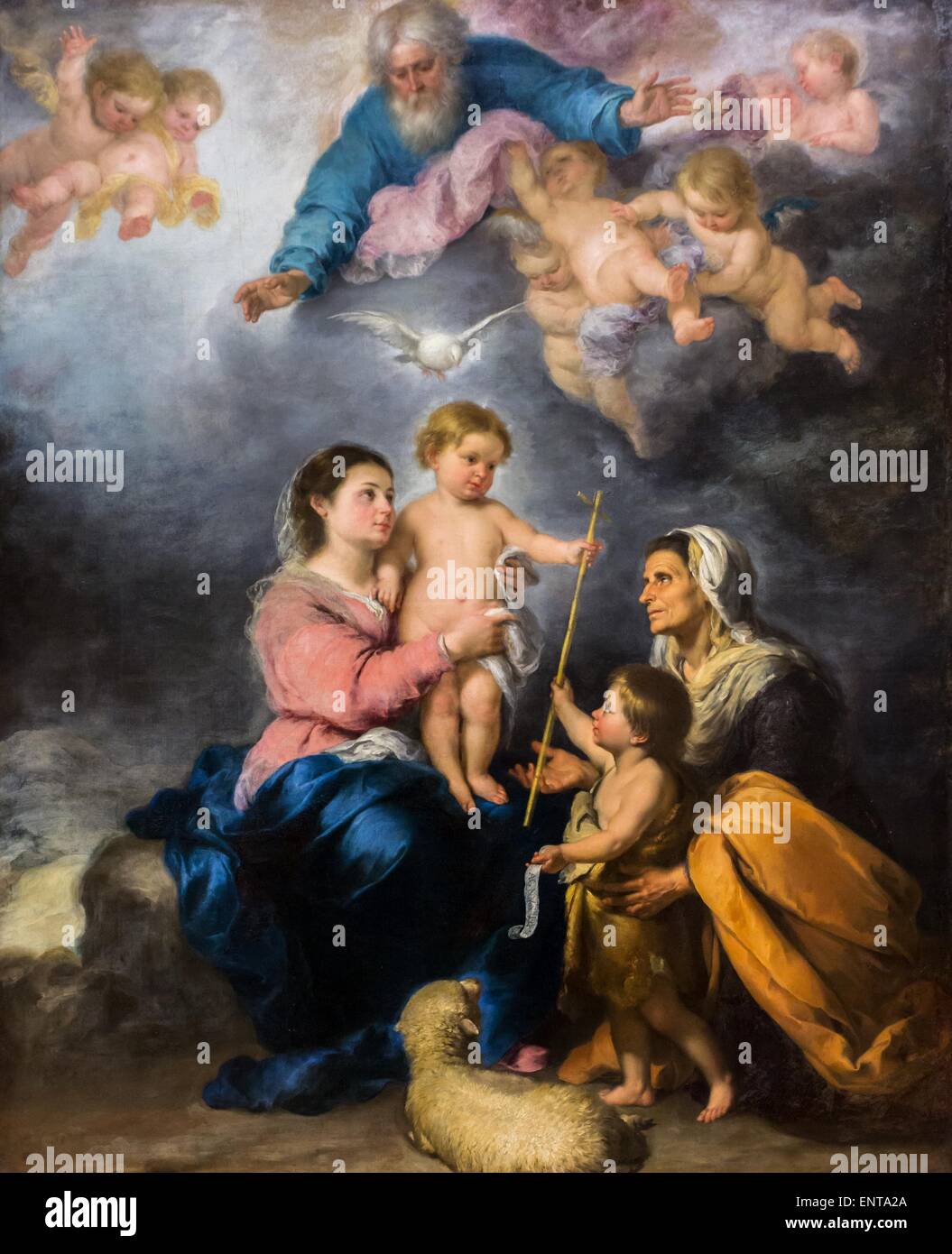 The Holy Family called the Virgin of Seville 02/10/2013 - 17th century Collection Stock Photo