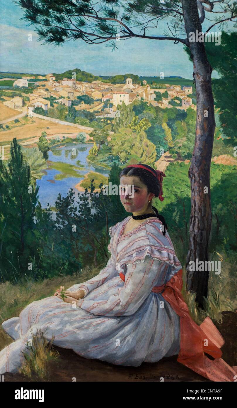 Village girl painting 19th century hi-res stock photography and ...