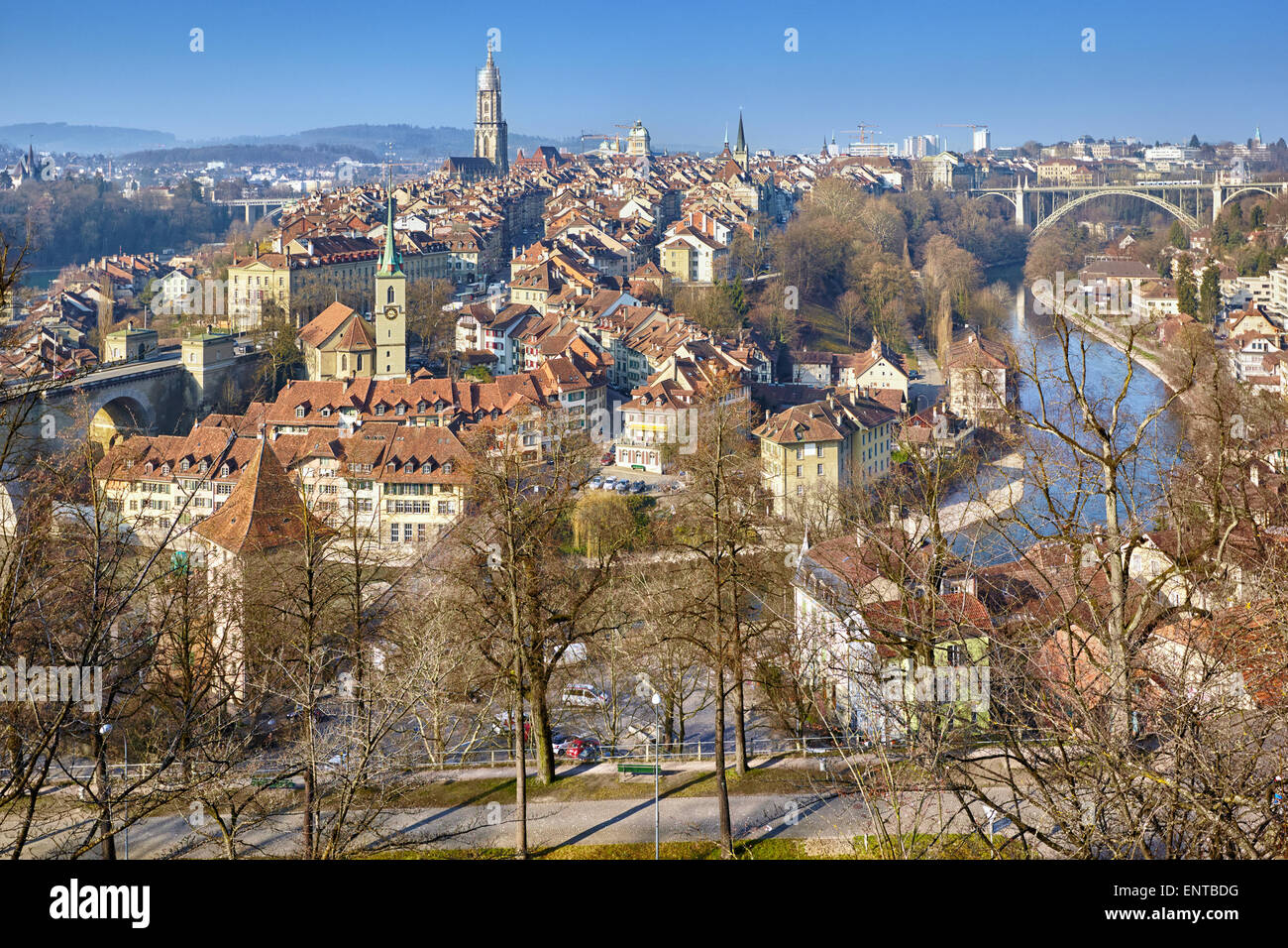 Panorama of Bern, Switzerland Stock Photo