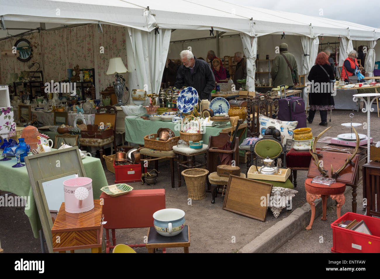 Shepton Mallet Antiques and Collector’s Fair Stock Photo