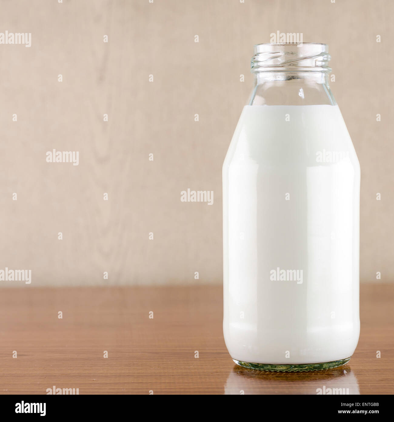 Empty glass milk bottle hi-res stock photography and images - Alamy