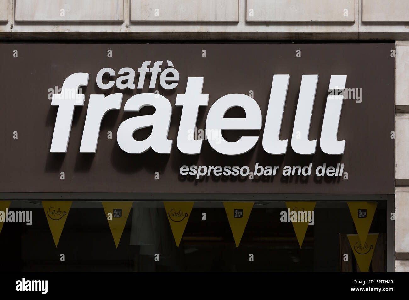 Caffee Fratelli espresso bar and deli London Stock Photo