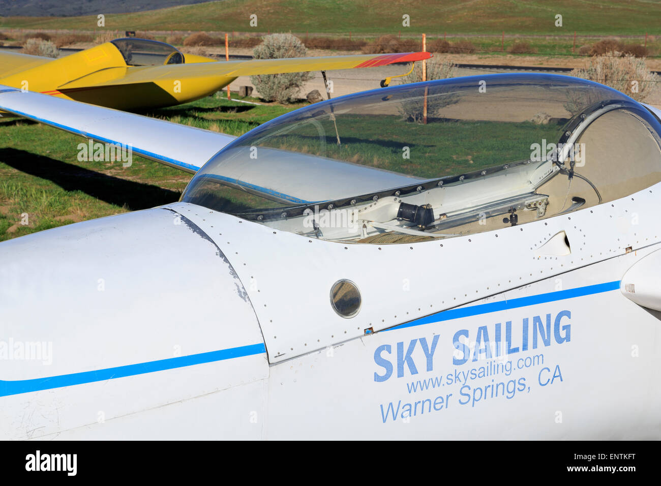 Glider Port in Warner Springs, San Diego County, California, USA Stock