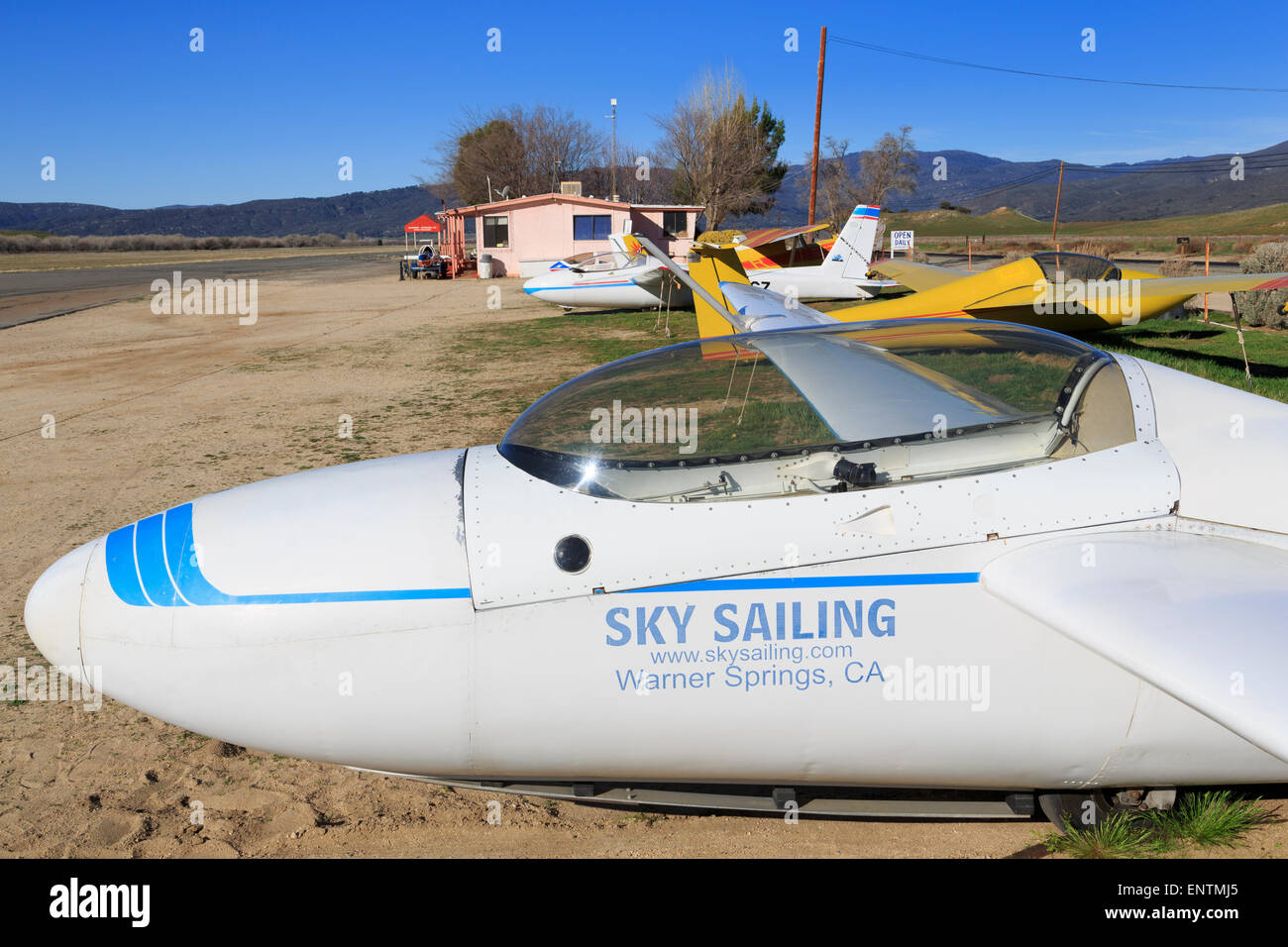 Glider Port in Warner Springs, San Diego County, California, USA Stock