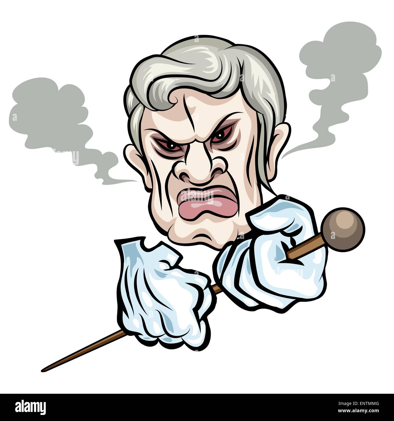 Cartoon of angry man hi-res stock photography and images - Alamy