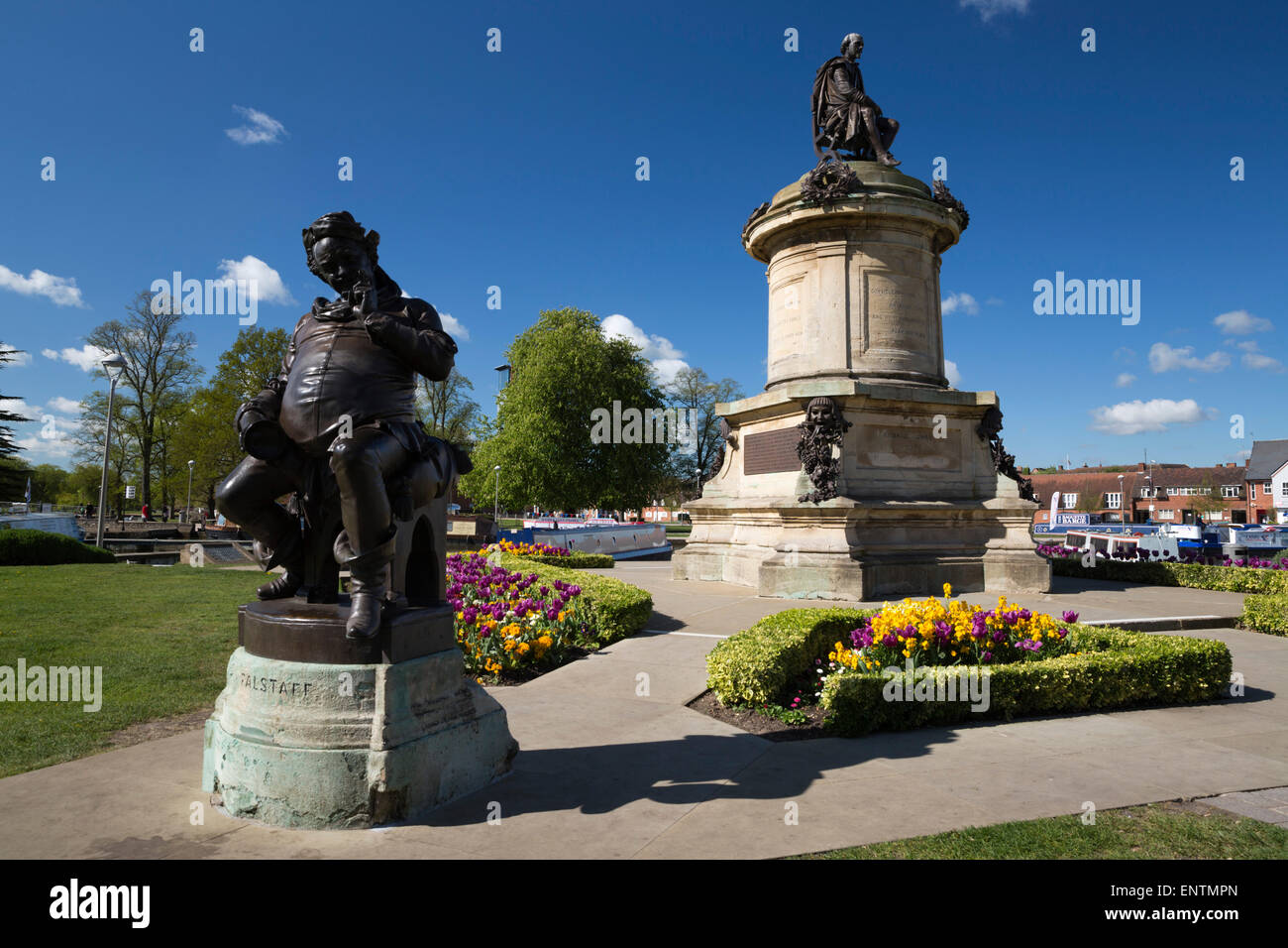 Shakespeare Monument, Stratford-upon-Avon, Warwickshire, England, United Kingdom, Europe Stock Photo