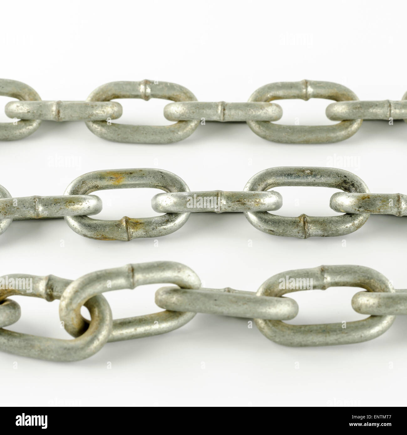metal chain on a white background Stock Photo - Alamy