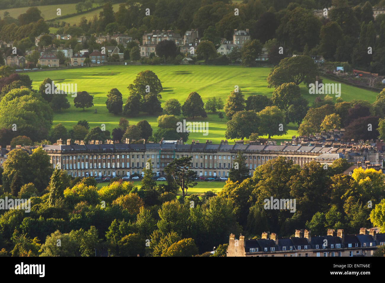 Lansdown Crescent in the city of Bath, UK Stock Photo