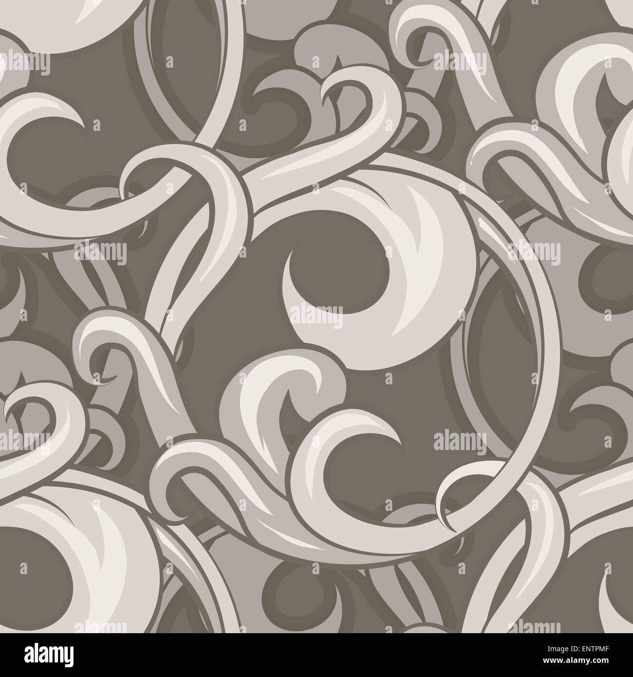 Seamless floral pattern drawn in vintage style Stock Vector Image & Art ...