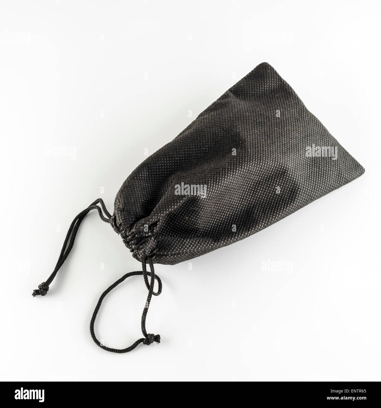 black color bag on a white background Stock Photo