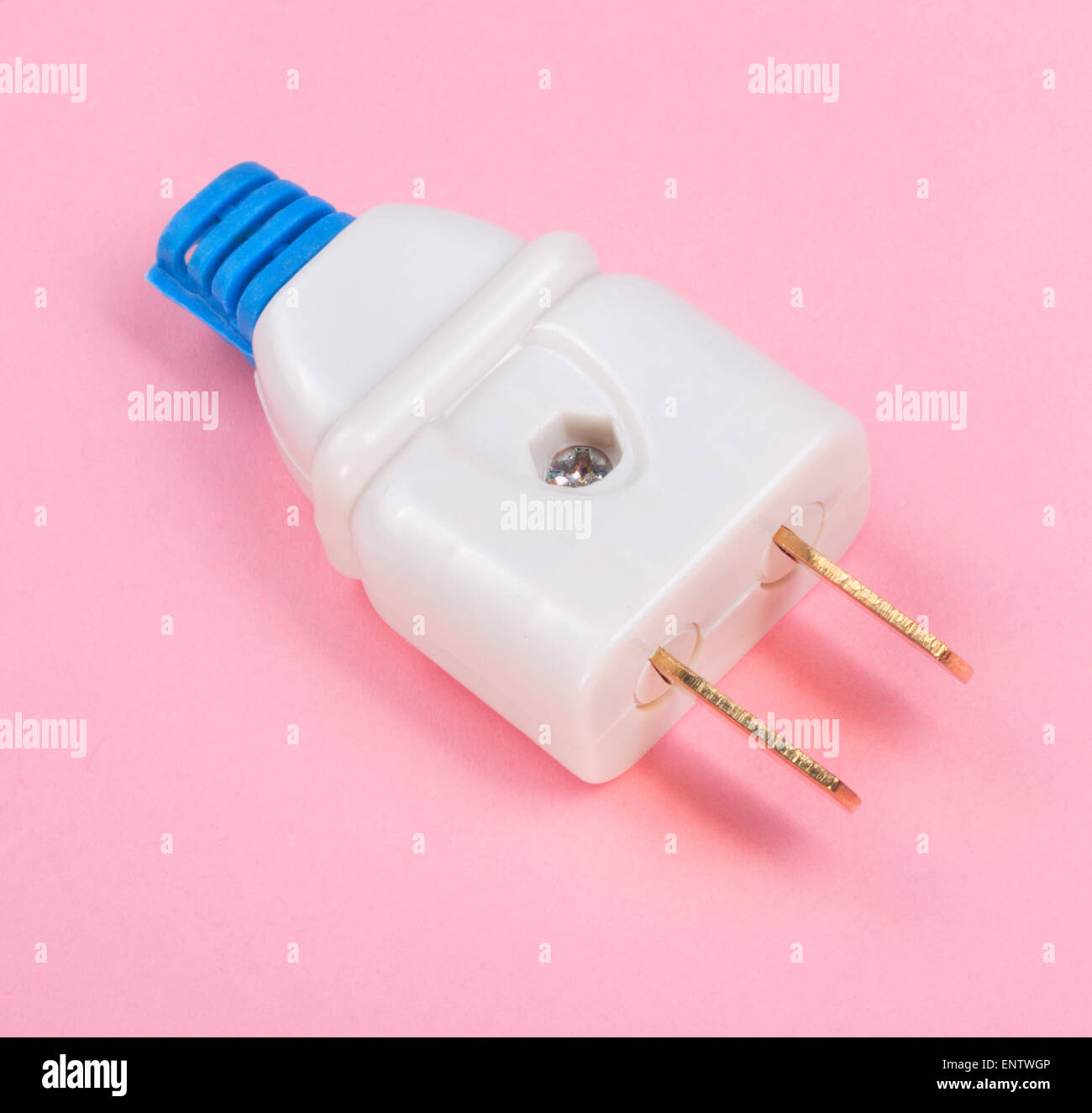 American Outlet Plug on pink background Stock Photo - Alamy