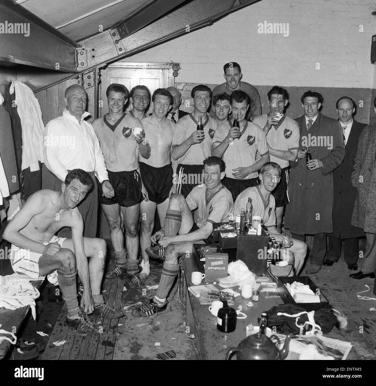 Norwich City FC v. Queens Park Rangers. 23rd April 1960 Stock Photo