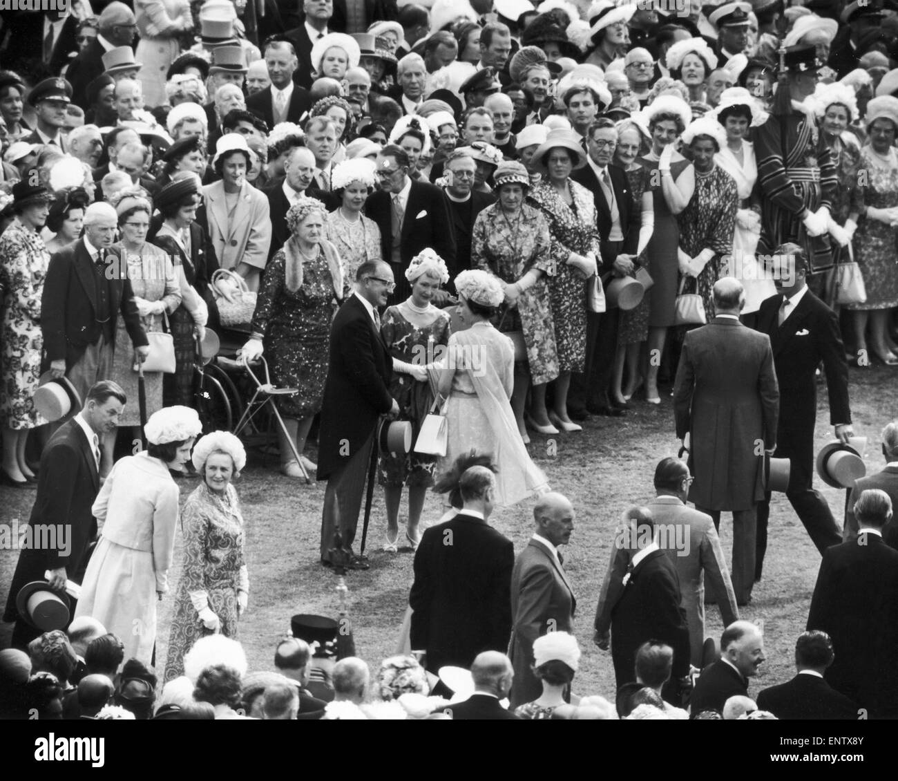 Royal Garden Party 1962. Stock Photo